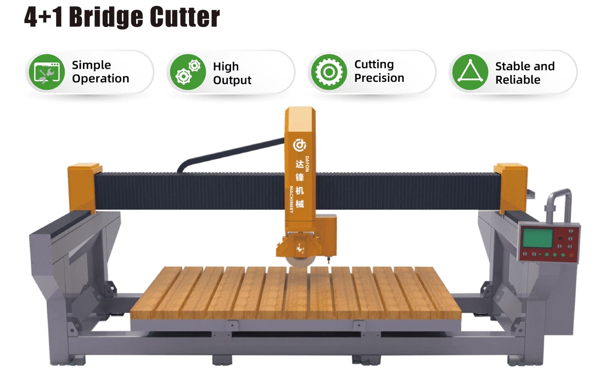 4+1 Stone Bridge Cutter Machine